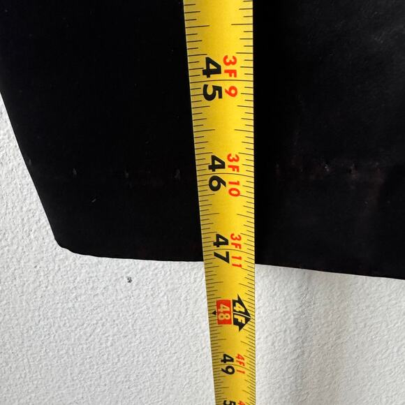 Jessica McClintock Gunne Sax Dress Junior 5 Black Satin Long Fitted Evening Prom - Picture 8 of 12